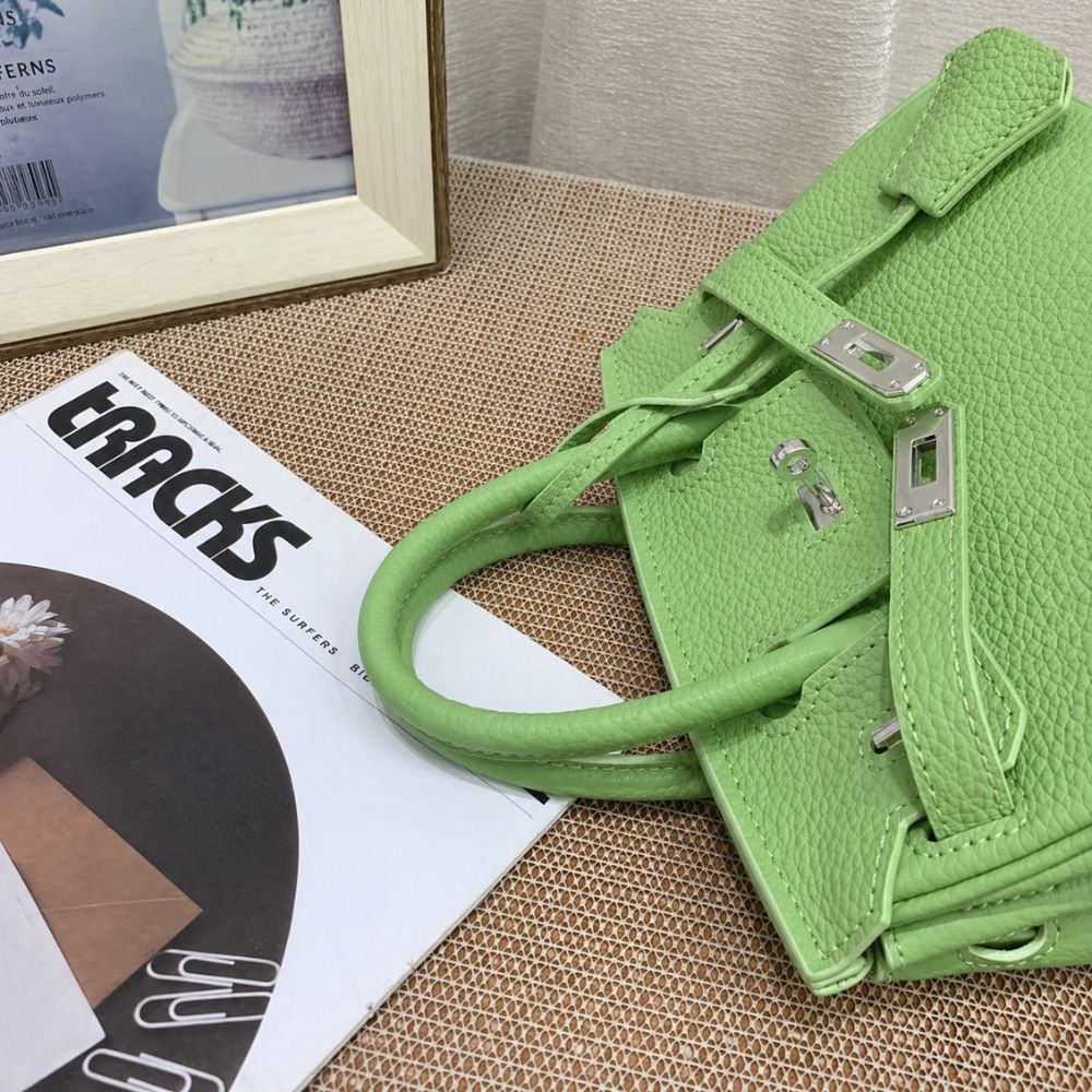 Hermès Birkin B25 Togo Grenat Green 20cm - Image 10