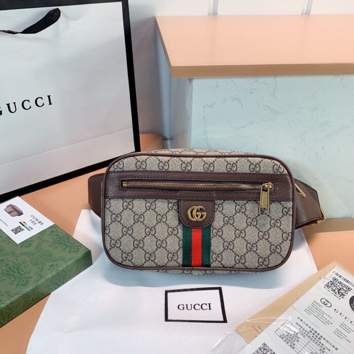 Gucci Ophidia Small Belt Bag Beige 24cm 574796 97SIT 8747 - Image 5