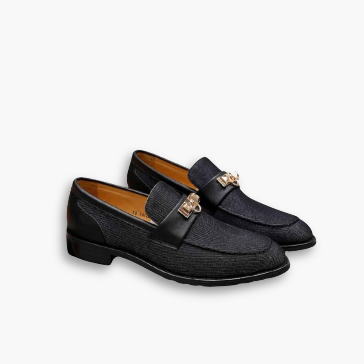 Hermes Blaise Loafer Denim Black