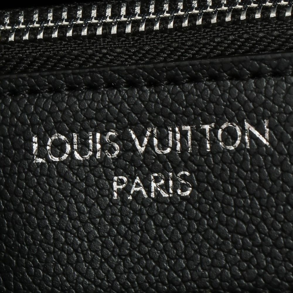 Louis Vuitton Flore Perforated Mahina Black 28cm M12139 - Image 7