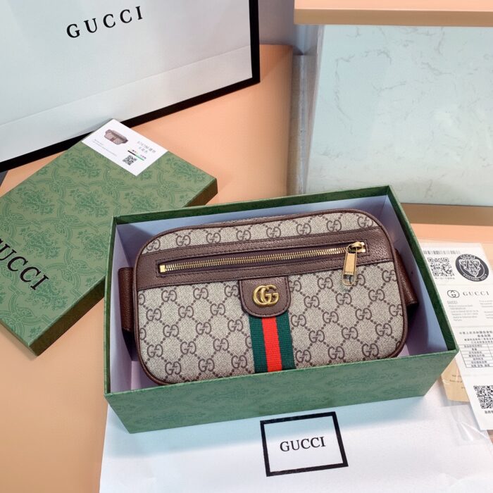 Gucci Ophidia Small Belt Bag Beige 24cm 574796 97SIT 8747 - Image 7