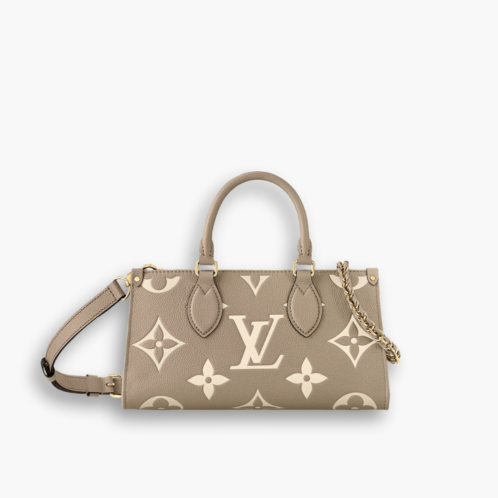 Louis Vuitton OnTheGo East West Bicolor Monogram Empreinte Cream 25cm M23641
