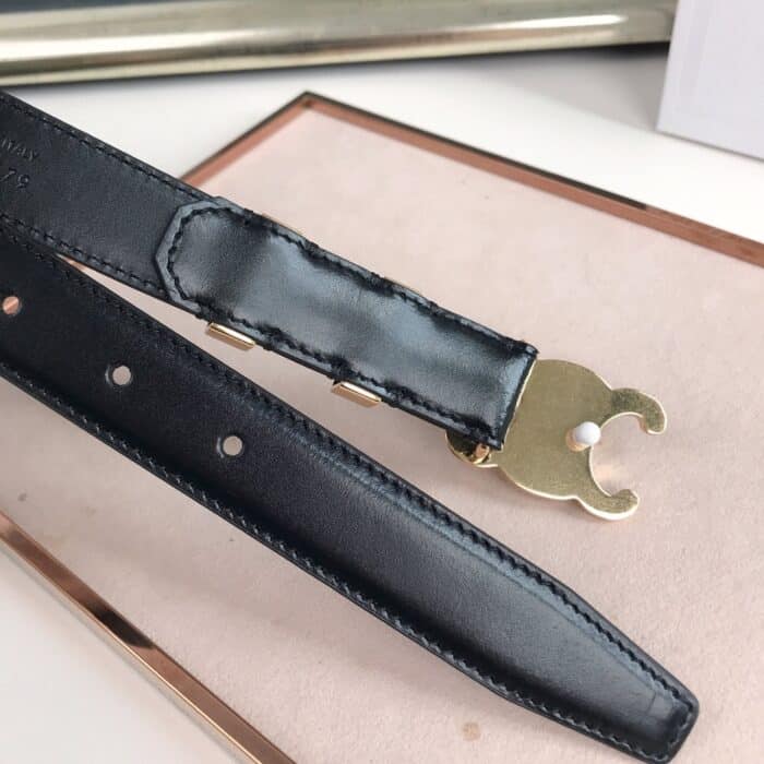 Celine Triomphe Belt Black - Image 3