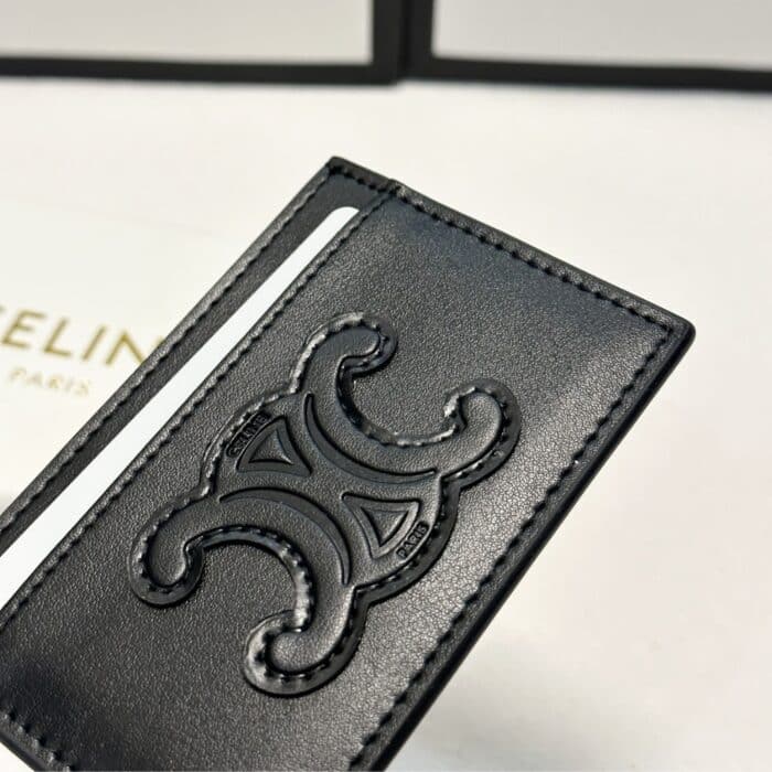 Celine Card Holder Black 9cm - Image 3