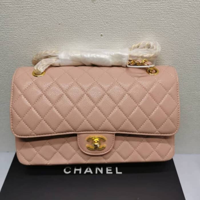 Chanel Classic Flap Bag Pink 25cm - Image 2