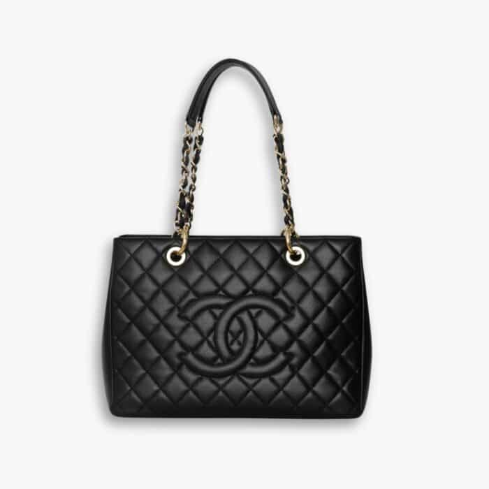 Chanel Caviar Grand Shopping Tote Black 33cm