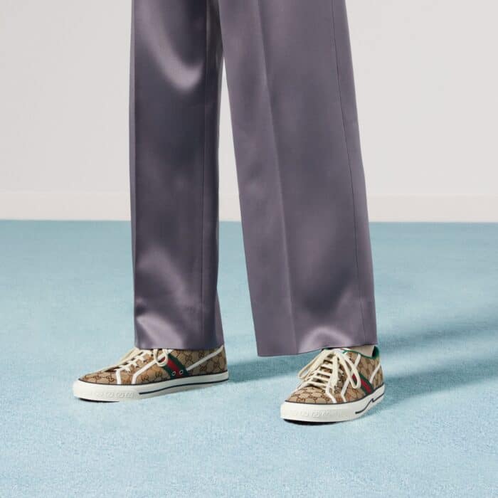 Gucci Tennis 1977 Sneaker Beige Abony 606111 HVK20 9766 - Image 7