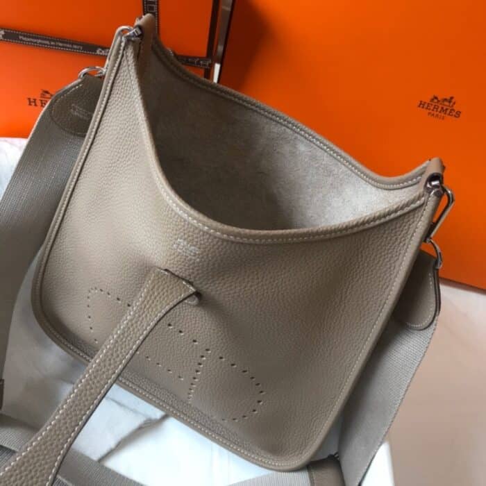 Hermes Clemence Evelyne Pm Etoupe 29cm - Image 4