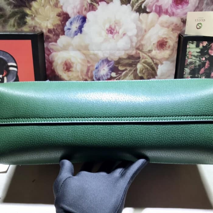 Gucci Ophidia GG Flora Medium Tote Green 44cm - Image 4