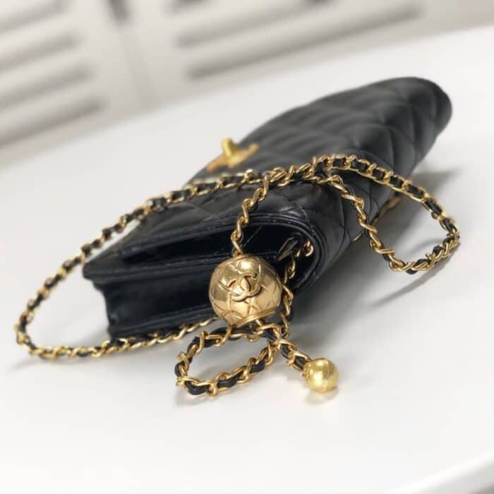 Chanel Classic Wallet On Chain Black 19cm - Image 3