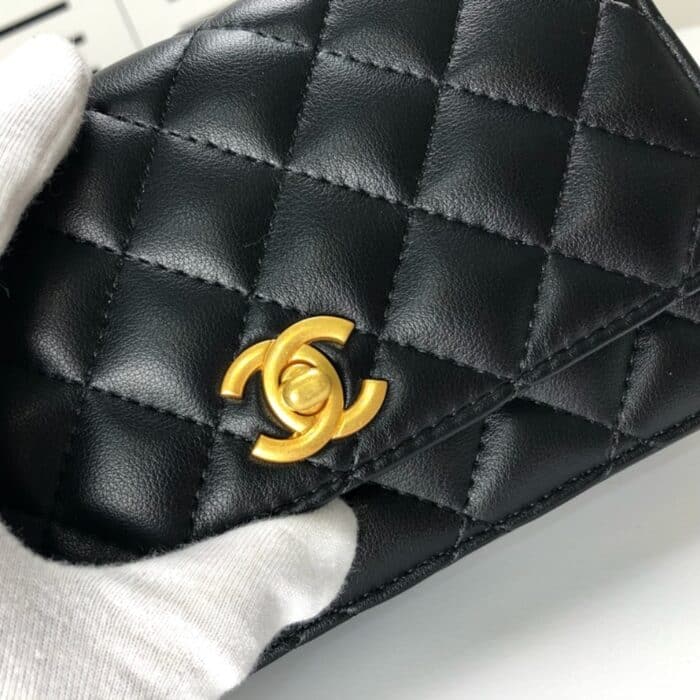 Chanel Classic Wallet On Chain Black 19cm - Image 5