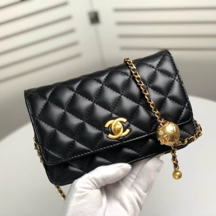 Chanel Classic Wallet On Chain Black 19cm - Image 6