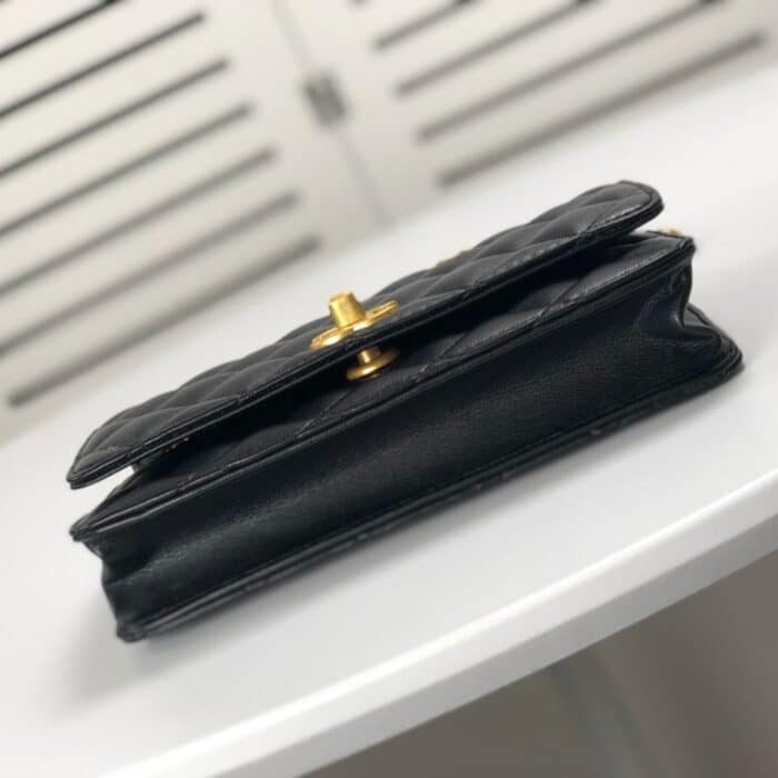 Chanel Classic Wallet On Chain Black 19cm - Image 7