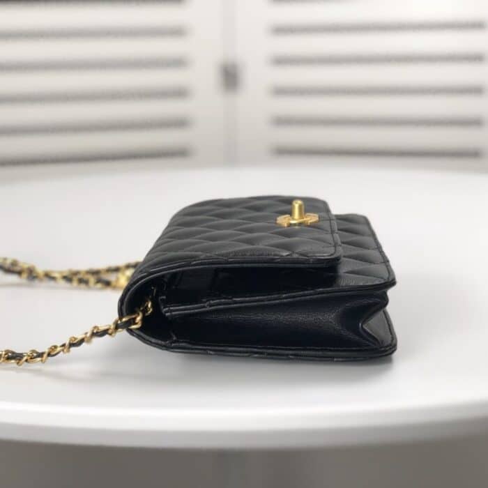 Chanel Classic Wallet On Chain Black 19cm - Image 8