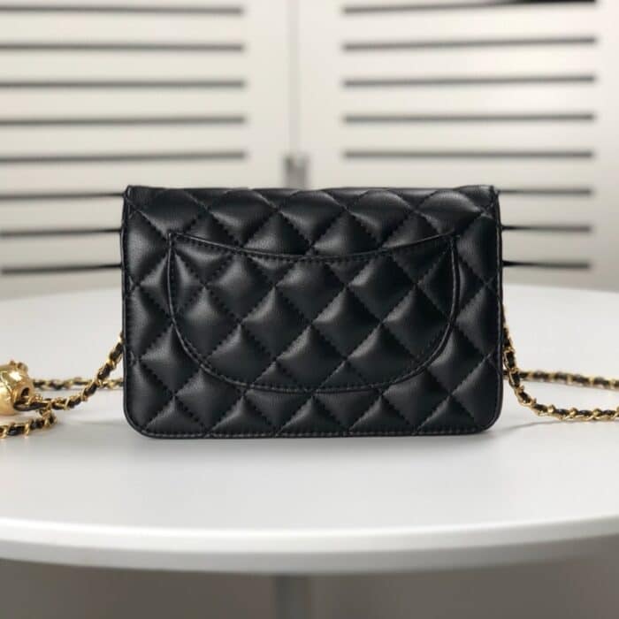 Chanel Classic Wallet On Chain Black 19cm - Image 9