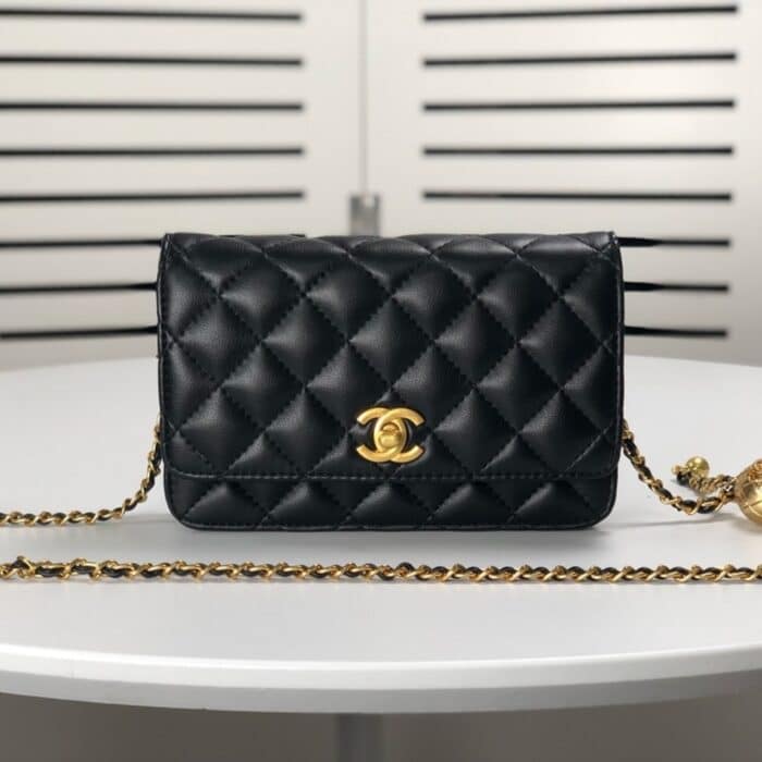 Chanel Classic Wallet On Chain Black 19cm - Image 10