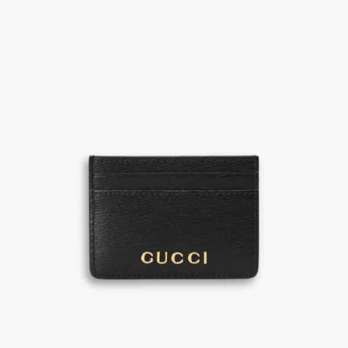 Gucci Card Case With Gucci Script 10cm