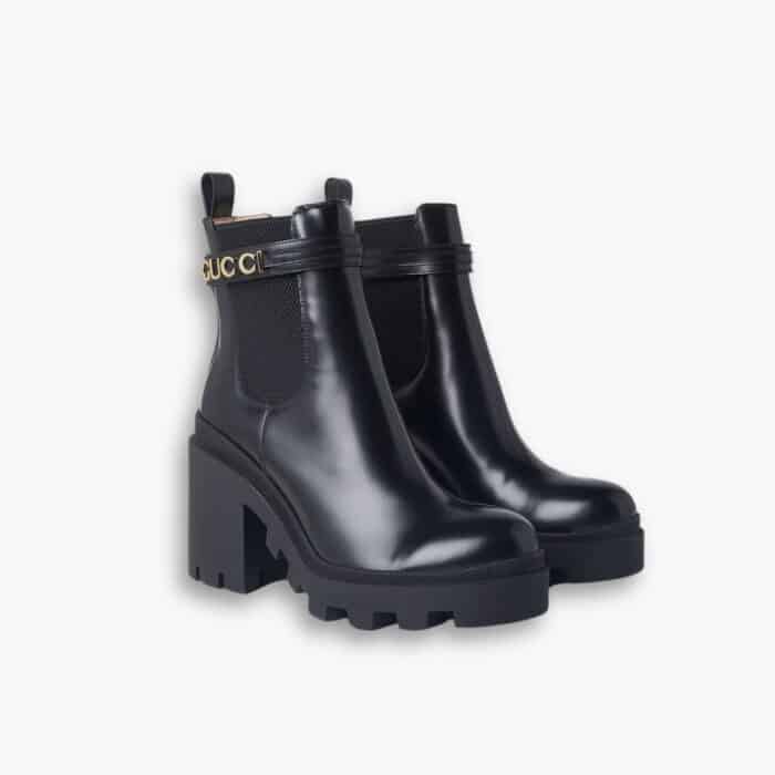 Gucci Trip Heeled Boots 730064 AABK6 1000