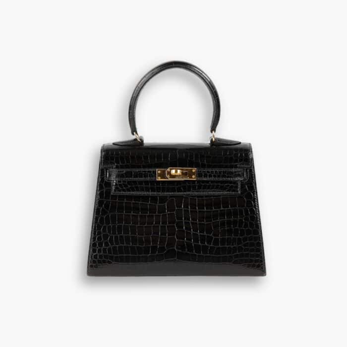 Hermes Mini Kelly K20 Gold Toned Hardware Black 20cm