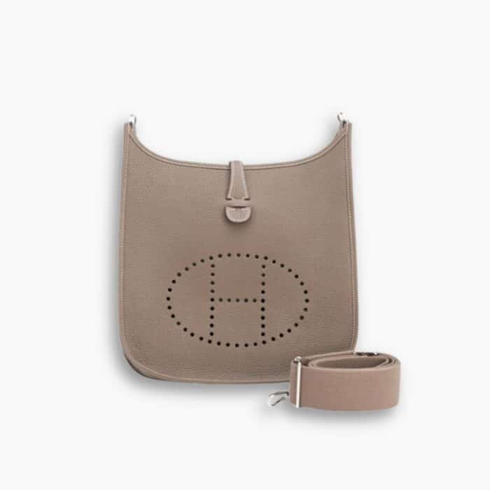Hermes Clemence Evelyne Pm Etoupe 29cm