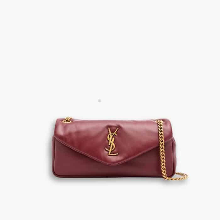 Saint Laurent Calypso Small In Rouge Merlot 27cm 734153AACQO6268