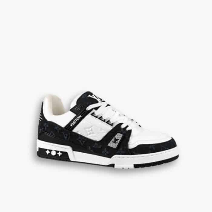 Louis Vuitton Trainer Sneakers Black And White 1A9JGB