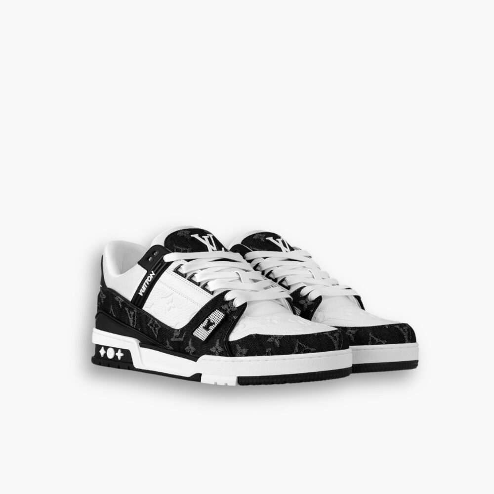 Louis Vuitton Trainer Sneakers Black And White 1A9JGB