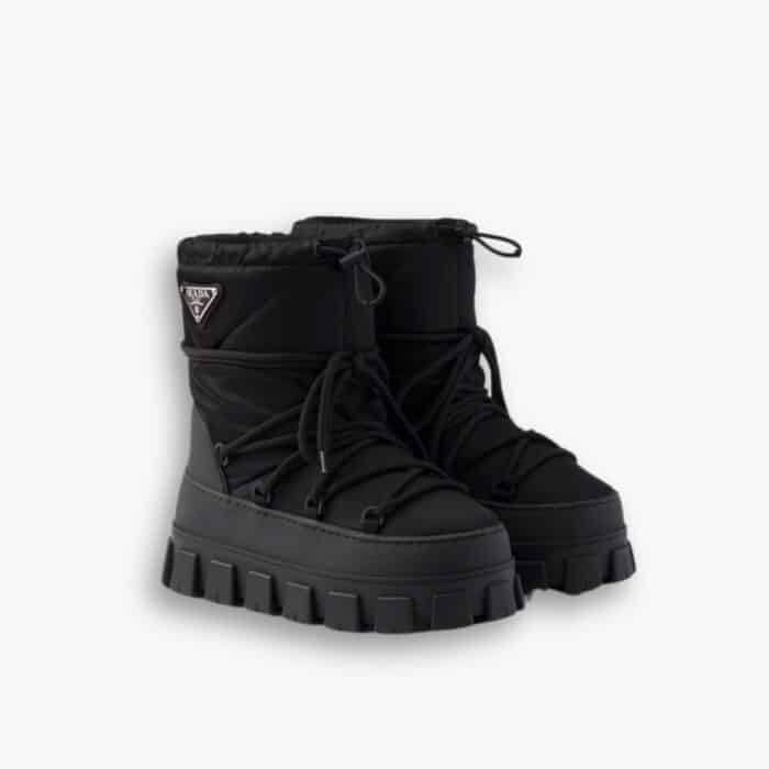 Prada Re-Nylon Gabardine Après-ski Boots 1U007N3LFVF0002FG040