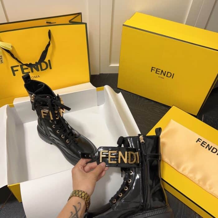 Fendi Graphy Biker Boots - Image 5