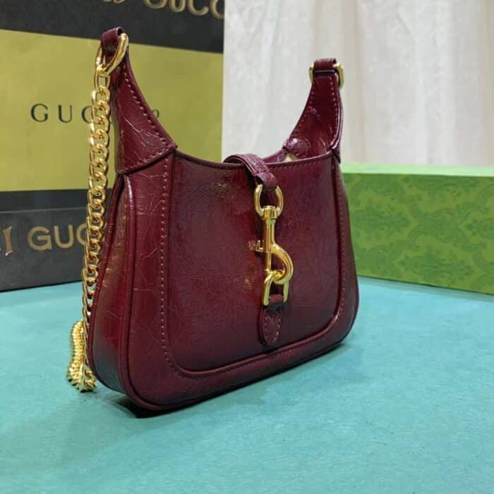 Gucci Jackie Notte Mini Bag Rosso Ancora Red 19cm 782889 0P50G 6207 - Image 4