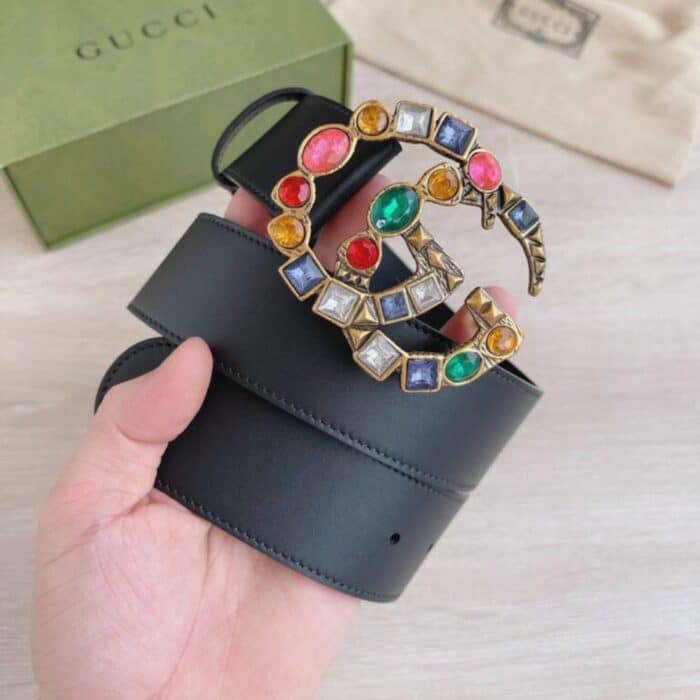 Gucci Crystal Double G Buckle Multi 513183 AP0IT 1093 - Image 2