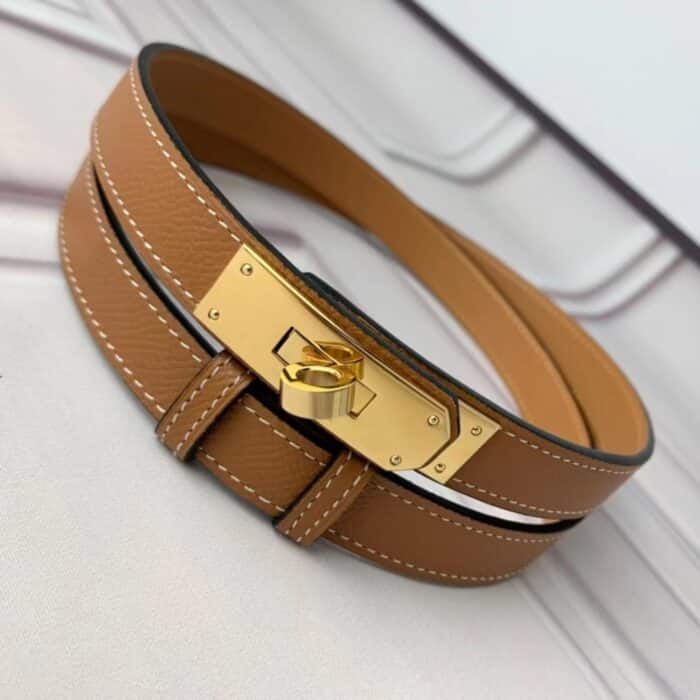 Hermes Kelly 18 Belts Gold Brown H069853CC37 - Image 2