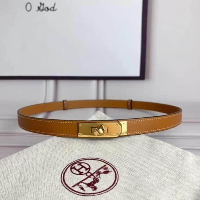 Hermes Kelly 18 Belts Gold Brown H069853CC37 - Image 3