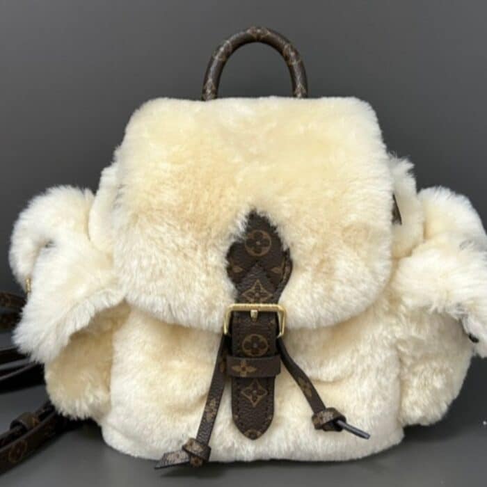 Louis Vuitton Nano Teddy Backpack Cream 25cm M11919 - Image 4