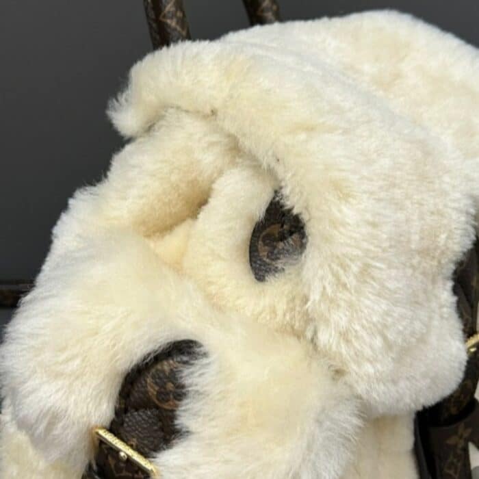 Louis Vuitton Nano Teddy Backpack Cream 25cm M11919 - Image 3