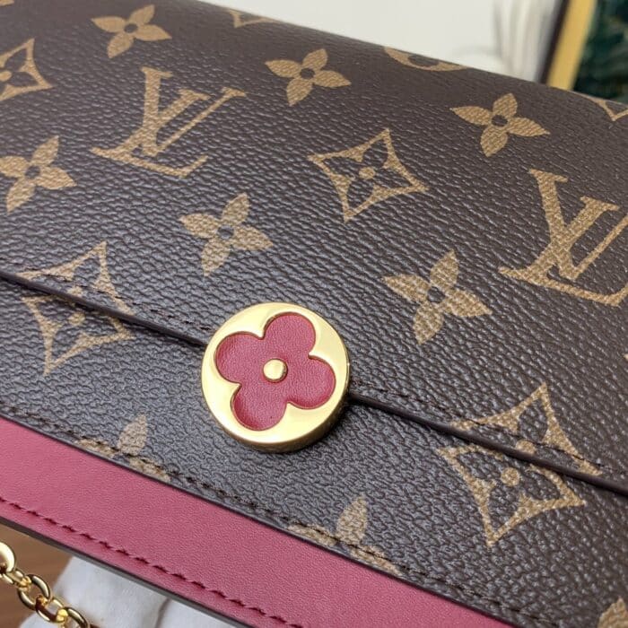 Louis Vuitton Flore Chain Wallet Fuchsia 17cm M69578 - Image 3