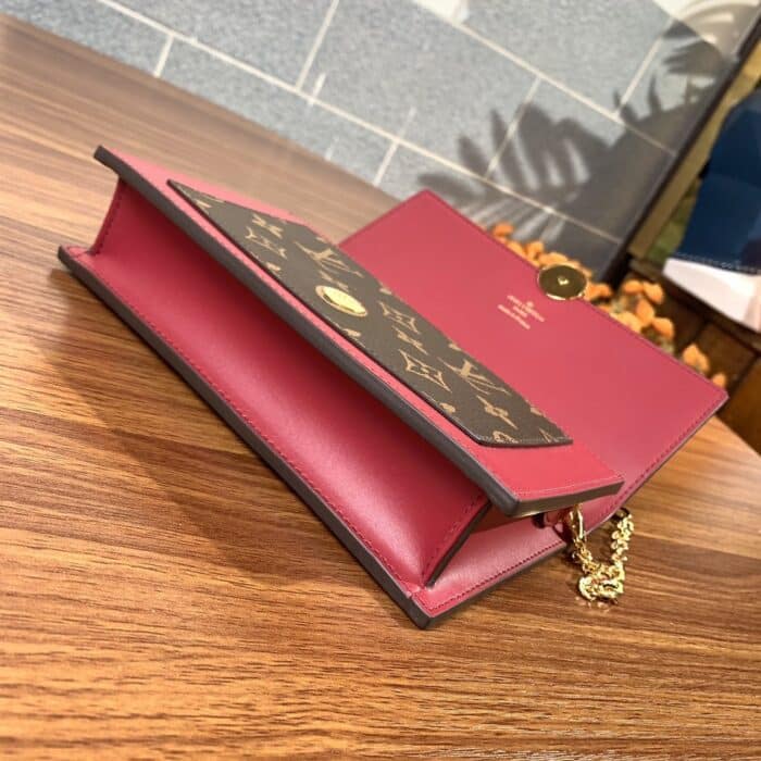 Louis Vuitton Flore Chain Wallet Fuchsia 17cm M69578 - Image 2