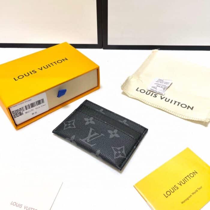 Louis Vuitton Card Holder Monogram Eclipse 9cm M6217 - Image 2