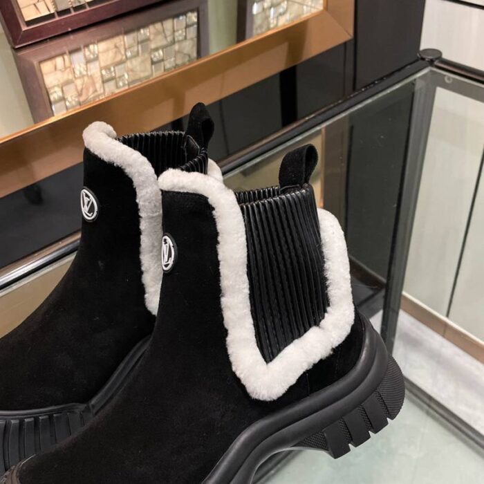 Louis Vuitton Ruby Flat Boots Suede Black 1AC7AC - Image 7