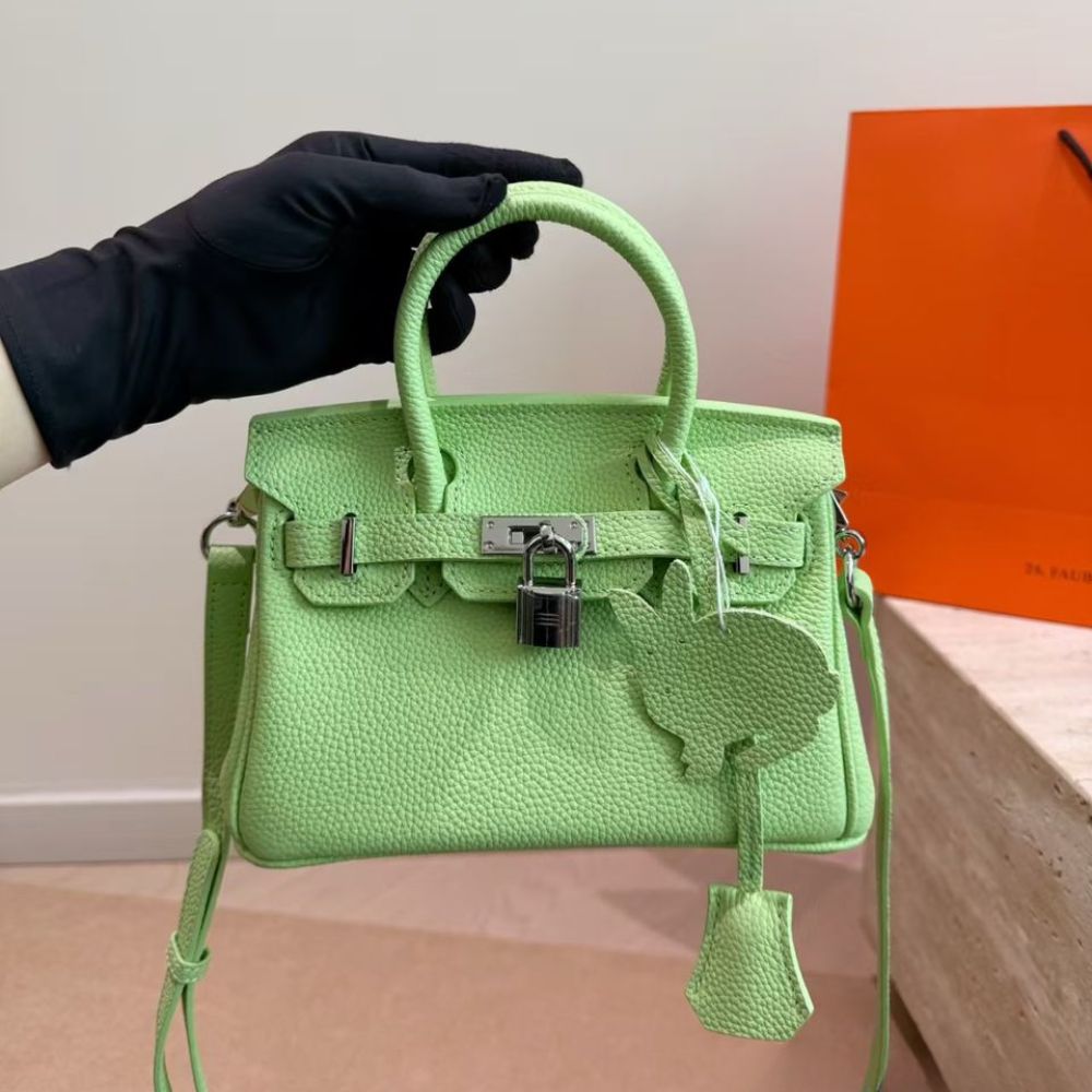 Alternative view of Hermès Birkin B25 Togo Grenat Green 20cm