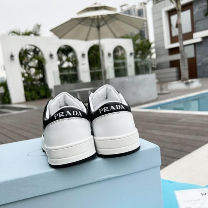 Prada New Avenue Low Sneakers White Black 2EE363 3LJ6 F0964 - Image 4