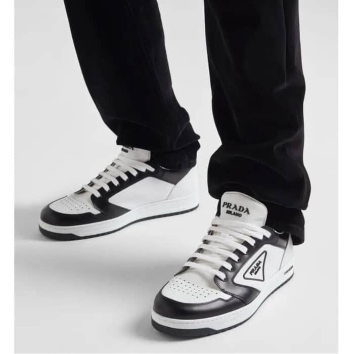 Prada New Avenue Low Sneakers White Black 2EE363 3LJ6 F0964 - Image 8