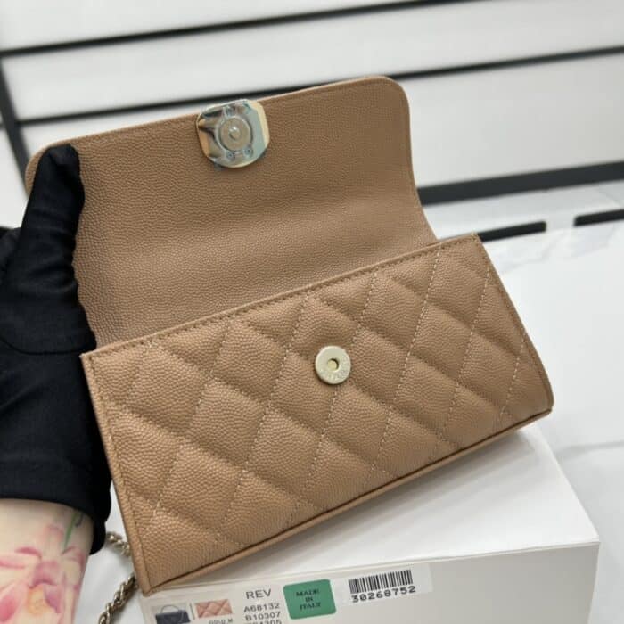 Chanel Kelly Shoulder Bag Beige 18cm AP3238 - Image 6