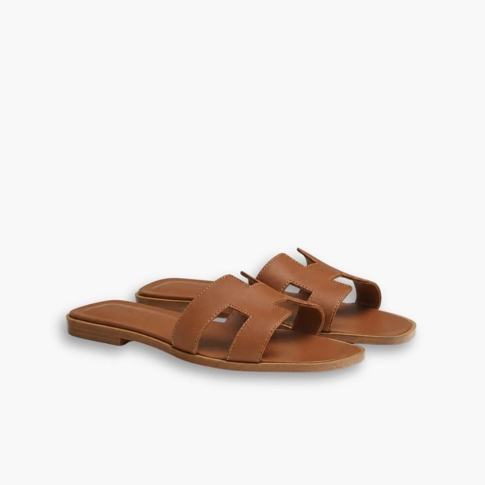 Hermes Oran Sandal Brown H021056Z