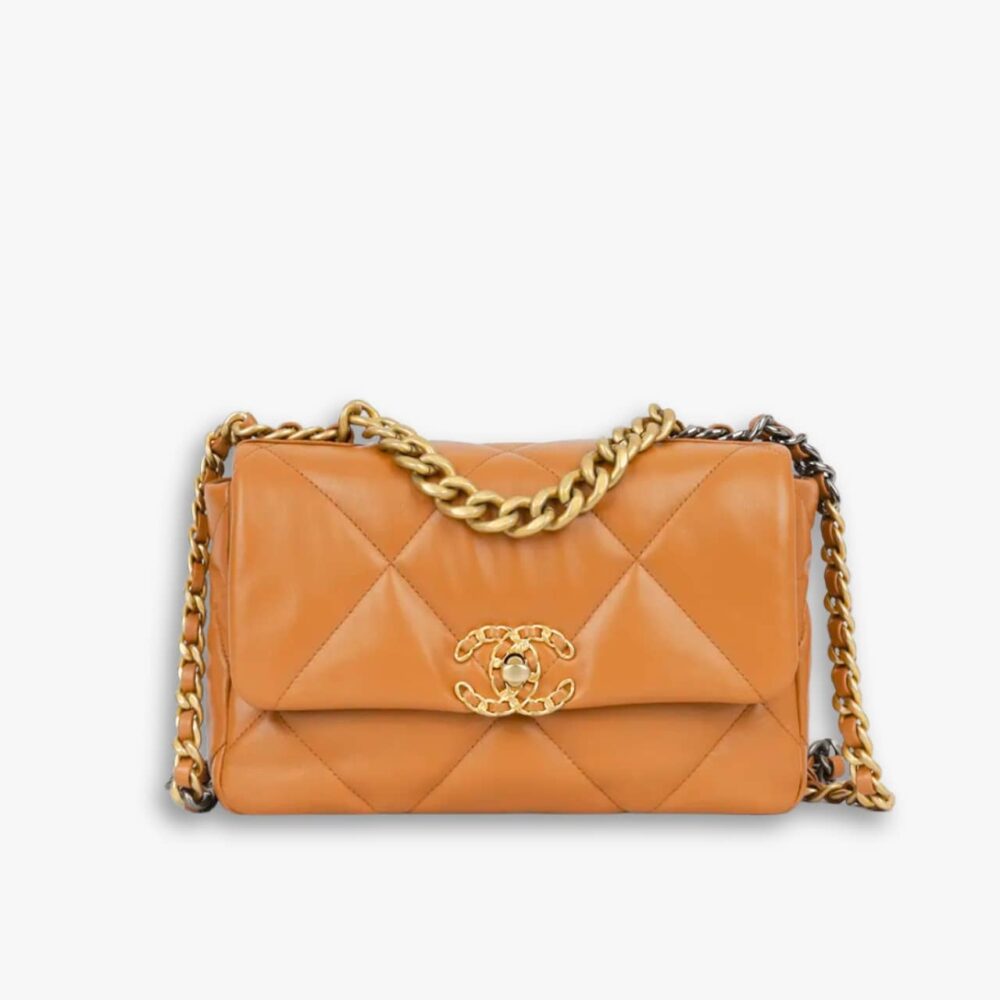 Chanel Medium 19 Flap Bag Caramel 26cm