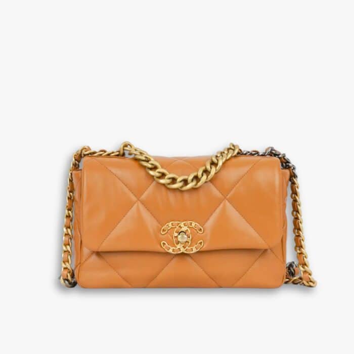 Chanel Medium 19 Flap Bag Caramel 26cm