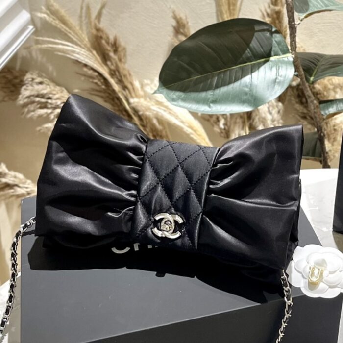 Chanel Clutch Bag Black 25cm AS4098 B13245 94305 - Image 8