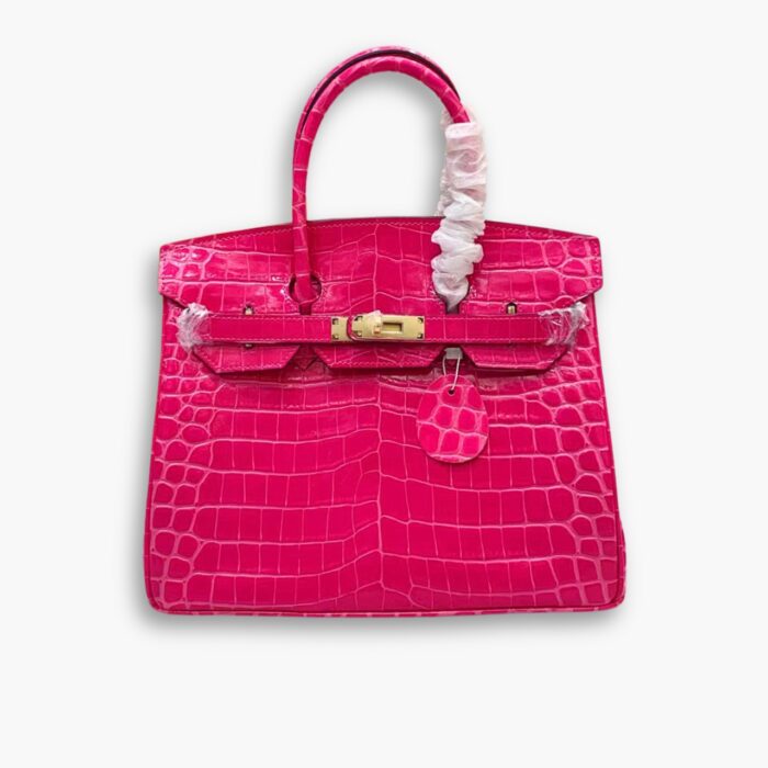 Hermes Birkin 30 Crocodile Dark Pink 30cm