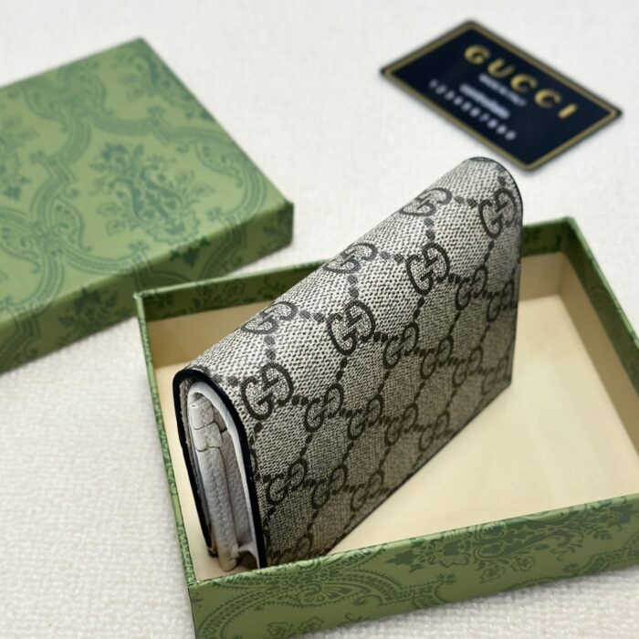 Gucci GG Marmont Bi Colour Card Case Wallet 11cm 658610 17WAG 9096 - Image 3