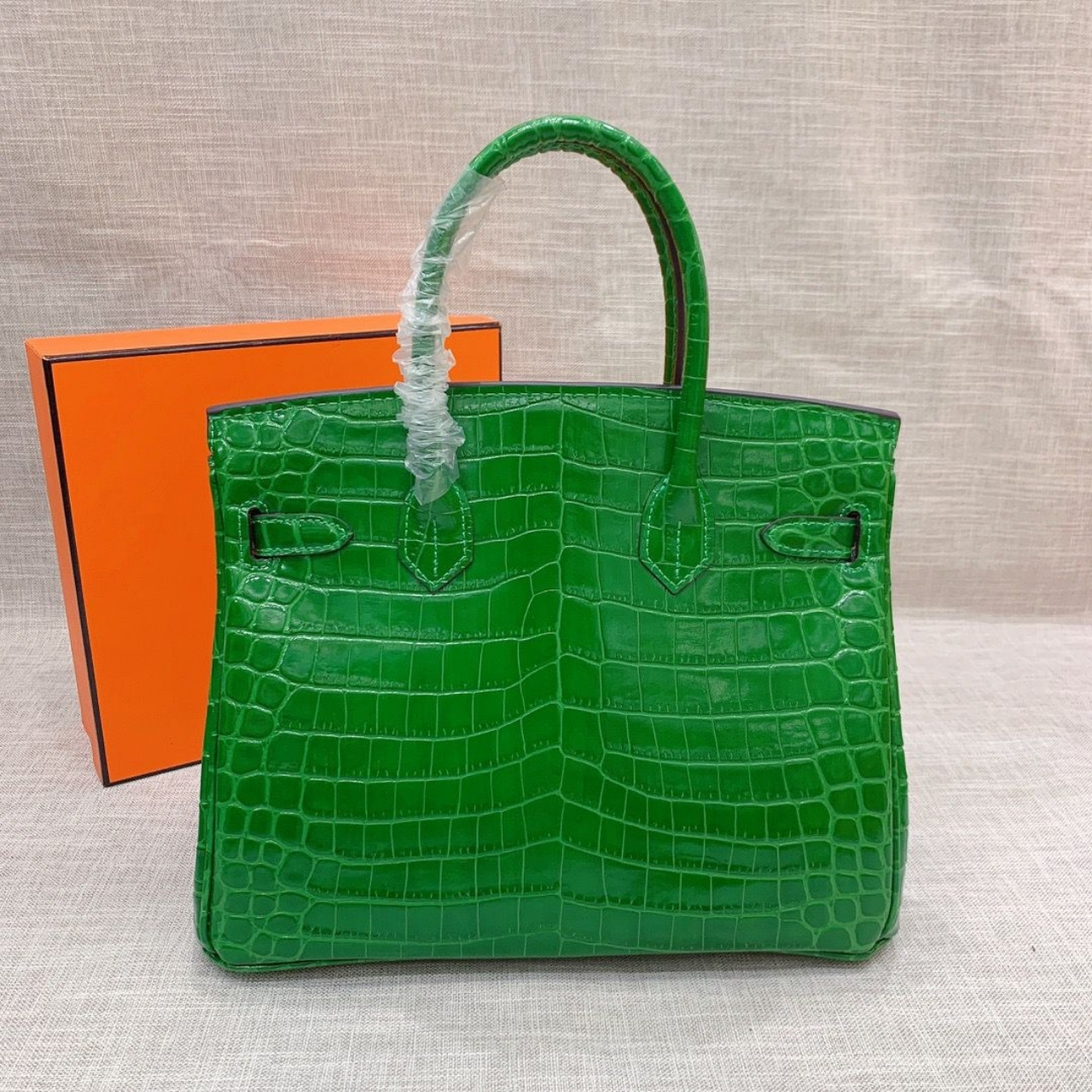 Hermes Birkin 30 Crocodile Dark Green 30cm - Image 3